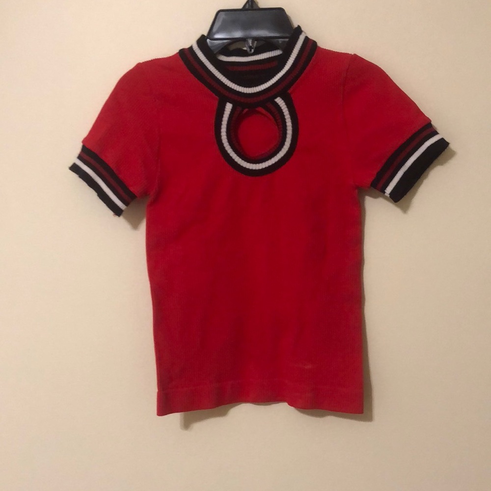 MXM COLLECTION, shirt. girls. color:red, size:S (never worn)